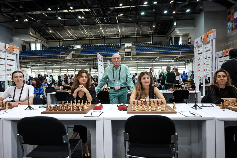 El equipo femenino de Georgia |  Foto: Mihail Walusza / Mark Livshit (FIDE)