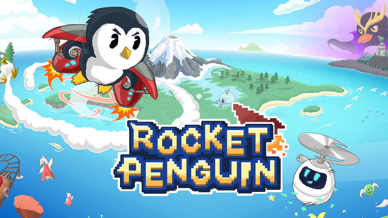 台湾制作像素风游戏《火箭企鹅》今日推出试玩版《Rocket Penguin》 - 巴哈姆特